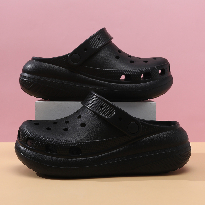 Unisex Bubble Hole sandale s debelim potplatom, EVA gornji dio i đon, Wrap-Toe, 5 cm peta, jednodijelno oblikovanje, protuklizno