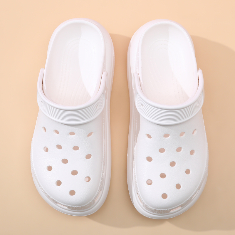 Unisex Bubble Hole sandale s debelim potplatom, EVA gornji dio i đon, Wrap-Toe, 5 cm peta, jednodijelno oblikovanje, protuklizno