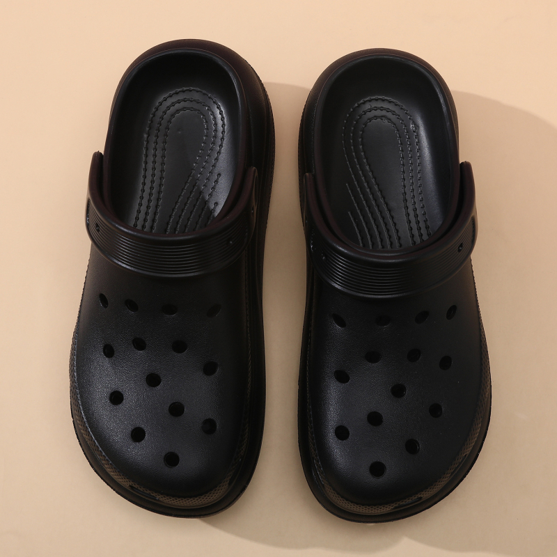 Unisex Bubble Hole sandale s debelim potplatom, EVA gornji dio i đon, Wrap-Toe, 5 cm peta, jednodijelno oblikovanje, protuklizno