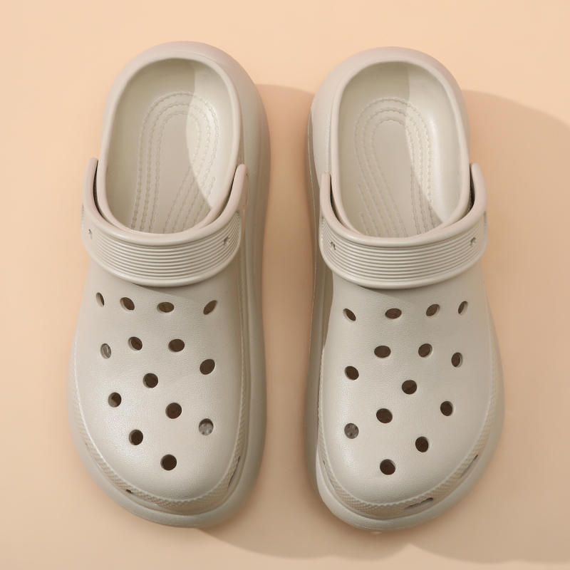Unisex Bubble Hole sandale s debelim potplatom, EVA gornji dio i đon, Wrap-Toe, 5 cm peta, jednodijelno oblikovanje, protuklizno