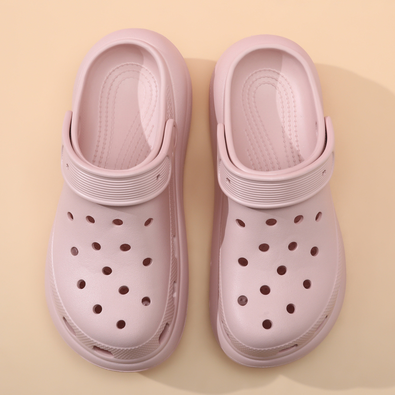 Unisex Bubble Hole sandale s debelim potplatom, EVA gornji dio i đon, Wrap-Toe, 5 cm peta, jednodijelno oblikovanje, protuklizno