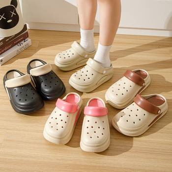 Ženske Crocs sandale - gornji dio EVA, potplat EVA, prozračne, protuklizne, otporne na miris, 6 cm debeli potplat