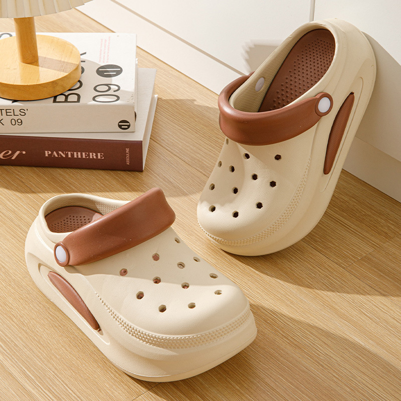 Ženske Crocs sandale - gornji dio EVA, potplat EVA, prozračne, protuklizne, otporne na miris, 6 cm debeli potplat