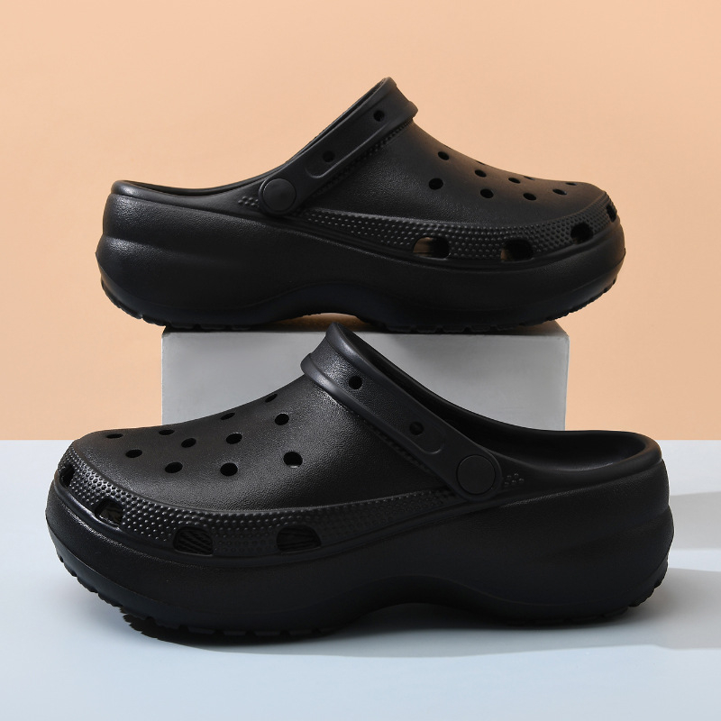Unisex EVA papuče s 5 cm debelim potplatom za povećanje visine, prozračne, protuklizne, monolitno oblikovane