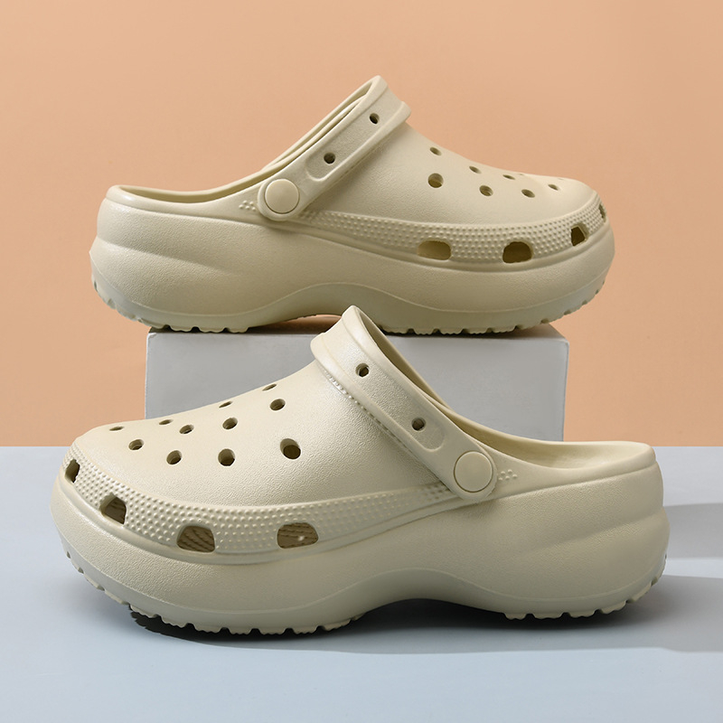 Unisex EVA papuče s 5 cm debelim potplatom za povećanje visine, prozračne, protuklizne, monolitno oblikovane