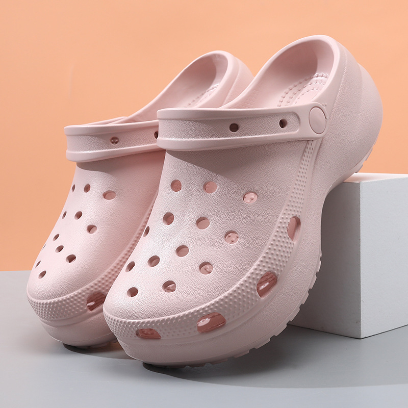 Unisex EVA papuče s 5 cm debelim potplatom za povećanje visine, prozračne, protuklizne, monolitno oblikovane