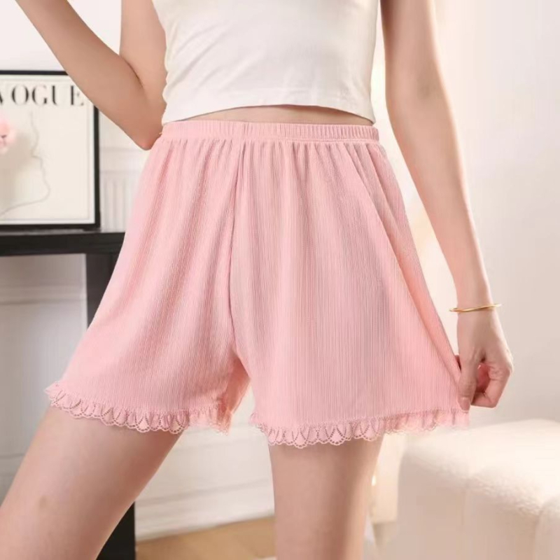 Γυναικεία Ice-Silk σορτς ασφαλείας – άνετη εφαρμογή, μεσαία μέση, αντιδιαφανή, πολυεστερικός πλεκτός ύφασμα