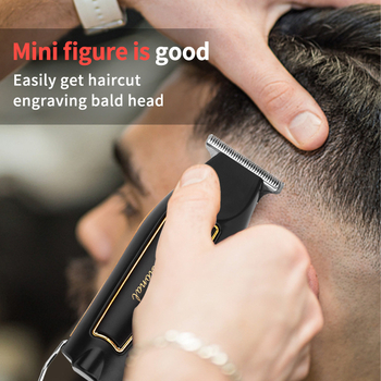 Машинка за подстригване за домашна употреба, подвижна и измиваема глава на ножа, четков мотор, ножове от неръждаема стомана, вградена батерия 300–500mAh, захранване: зареждане