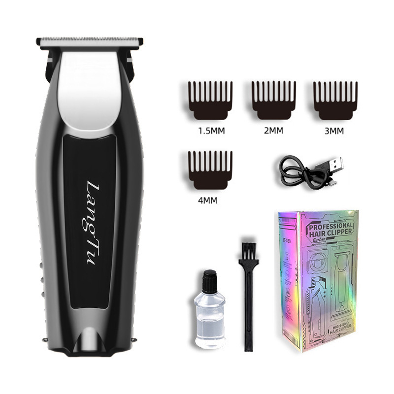 Машинка за подстригване за домашна употреба, подвижна и измиваема глава на ножа, четков мотор, ножове от неръждаема стомана, вградена батерия 300–500mAh, захранване: зареждане