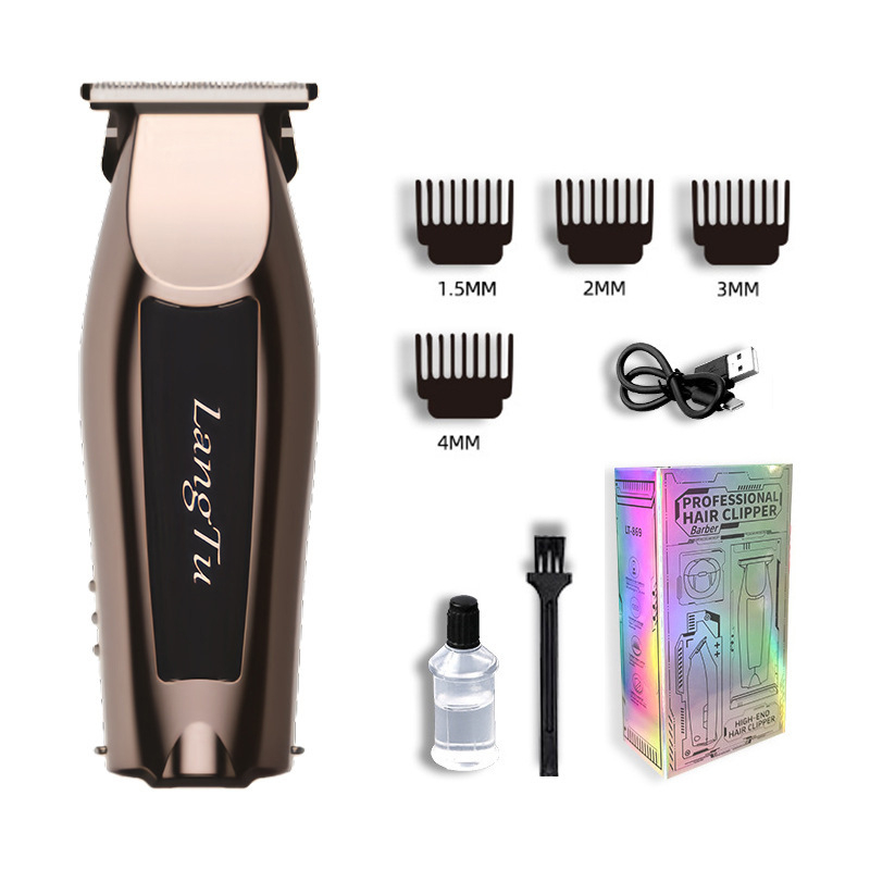 Машинка за подстригване за домашна употреба, подвижна и измиваема глава на ножа, четков мотор, ножове от неръждаема стомана, вградена батерия 300–500mAh, захранване: зареждане