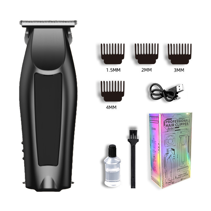 Машинка за подстригване за домашна употреба, подвижна и измиваема глава на ножа, четков мотор, ножове от неръждаема стомана, вградена батерия 300–500mAh, захранване: зареждане