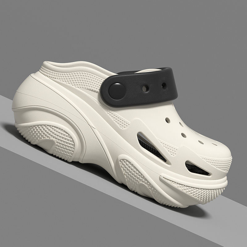 Ženske sandale Crocs stila s rupicama, ljeto, EVA đon 8 mm, debeli đon