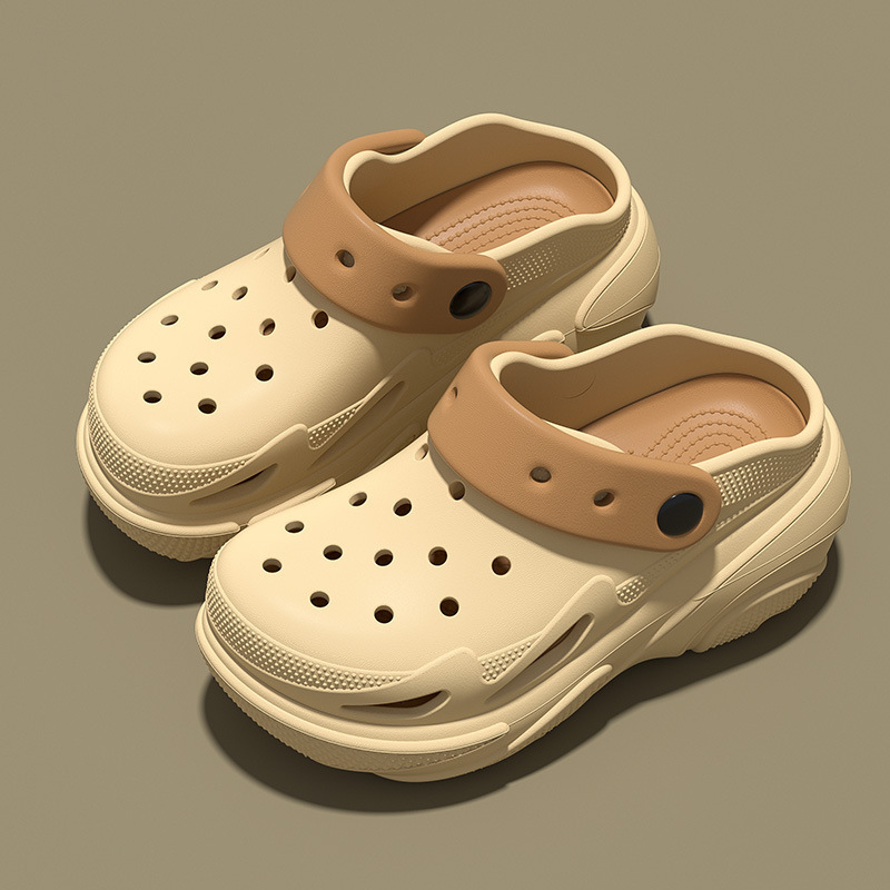 Ženske sandale Crocs stila s rupicama, ljeto, EVA đon 8 mm, debeli đon