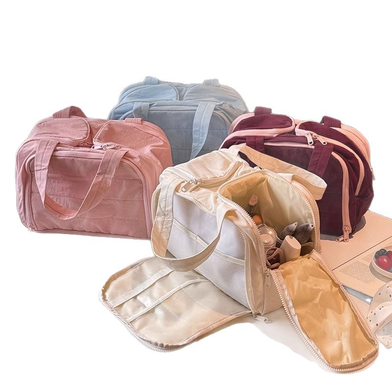 Utazási kozmetikai táska, textil anyag, osztott tárolás, uniszex, Brown bear