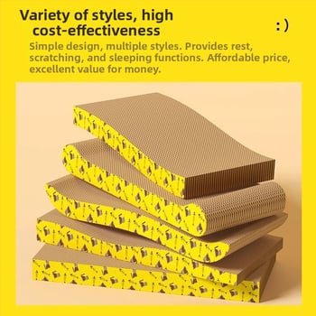 Mahaqu σανίδα γρατζουνίσματος γάτας – παχύτερη, ανθεκτική στη φθορά για ακονίσματα νυχιών, κυπελλοειδές παιχνίδι γάτας από κυματοειδές χαρτί, γλυκό στυλ