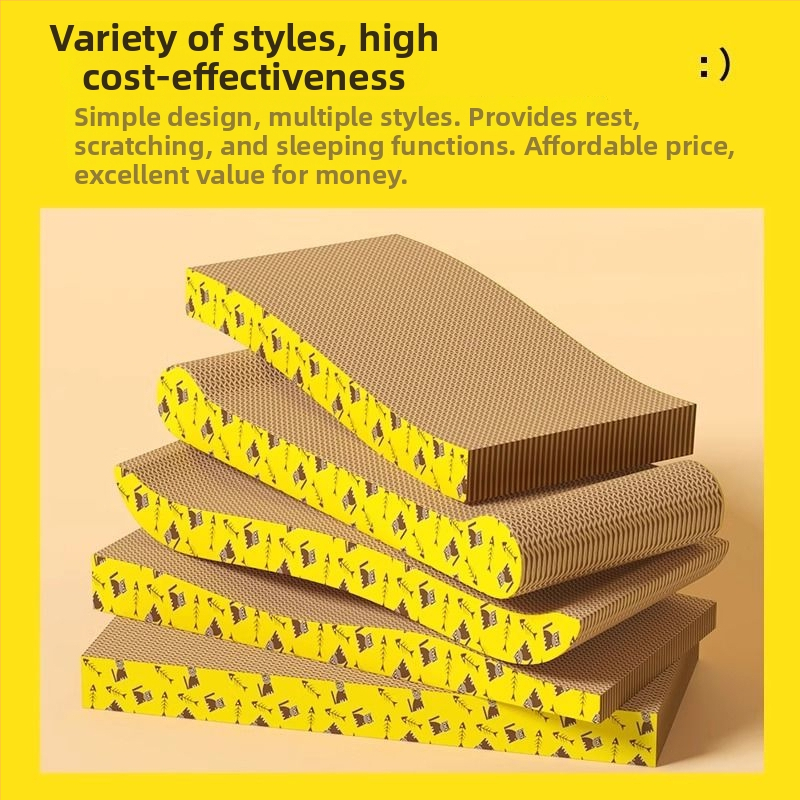 Mahaqu mačacia škrabadlá – zhrubnutá, odolná voči opotrebeniu na ostrenie pazúrov, miska-tvarovaná mačka hračka zo zvlnitého papiera, roztomilý štýl