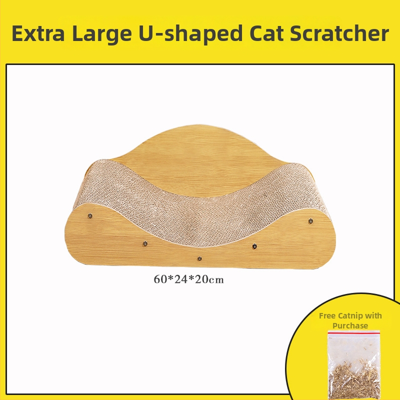 Mahaqu σανίδα γρατζουνίσματος γάτας – παχύτερη, ανθεκτική στη φθορά για ακονίσματα νυχιών, κυπελλοειδές παιχνίδι γάτας από κυματοειδές χαρτί, γλυκό στυλ