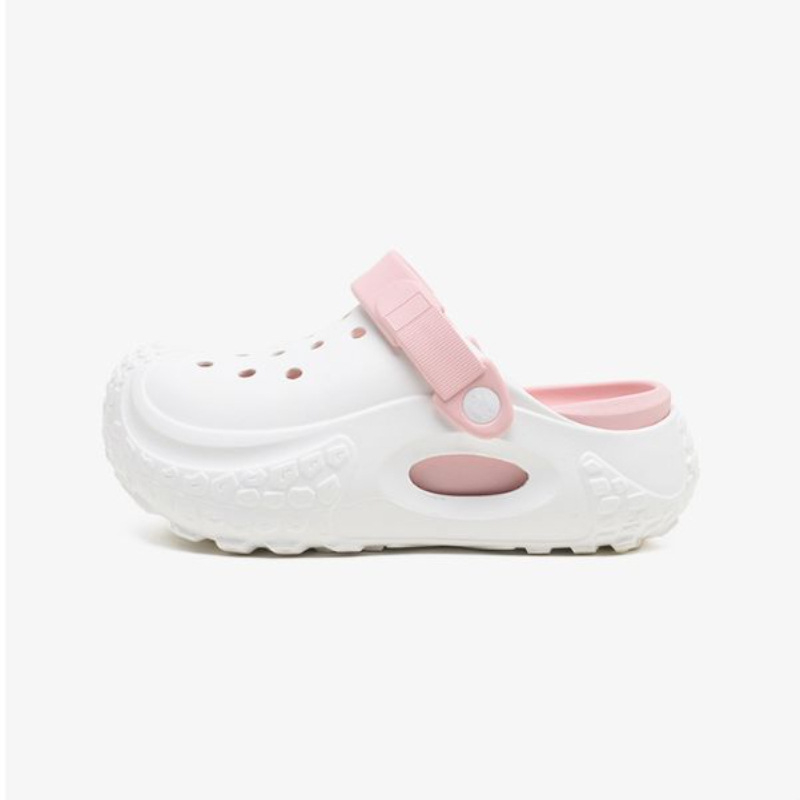 Prozračne papuče s debelim potplatom – slip-on, EVA gornji materijal i EVA potplat, 3 cm peta, visoka protukliznost, okrugli vrh