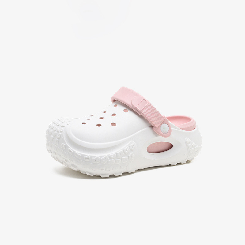 Prozračne papuče s debelim potplatom – slip-on, EVA gornji materijal i EVA potplat, 3 cm peta, visoka protukliznost, okrugli vrh