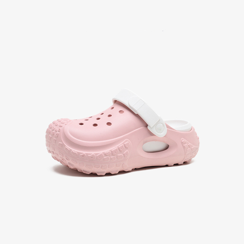 Prozračne papuče s debelim potplatom – slip-on, EVA gornji materijal i EVA potplat, 3 cm peta, visoka protukliznost, okrugli vrh