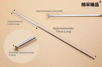 Predĺžená ušná lyžička z nehrdzavejúcej ocele s hubovou hlavou