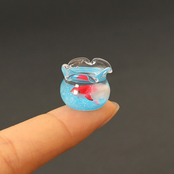 Zaobei стъклен рибен аквариум, ръчна изработка, настолен мини пейзажен декор, сладък стил