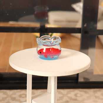 Zaobei стъклен рибен аквариум, ръчна изработка, настолен мини пейзажен декор, сладък стил