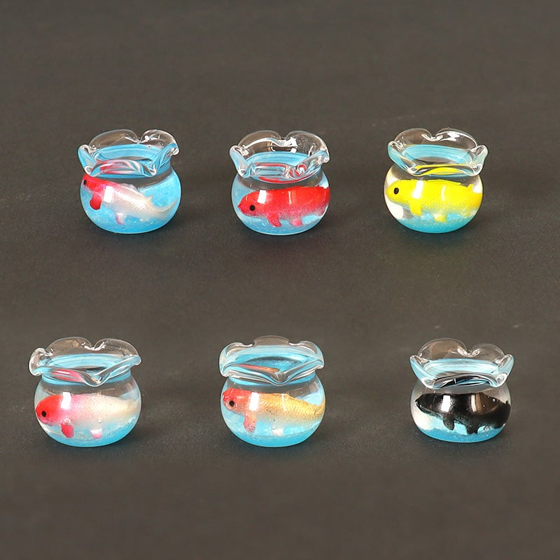 Zaobei стъклен рибен аквариум, ръчна изработка, настолен мини пейзажен декор, сладък стил