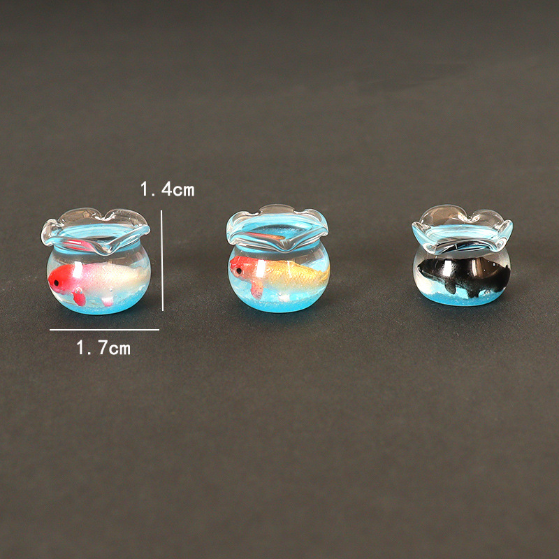 Zaobei стъклен рибен аквариум, ръчна изработка, настолен мини пейзажен декор, сладък стил