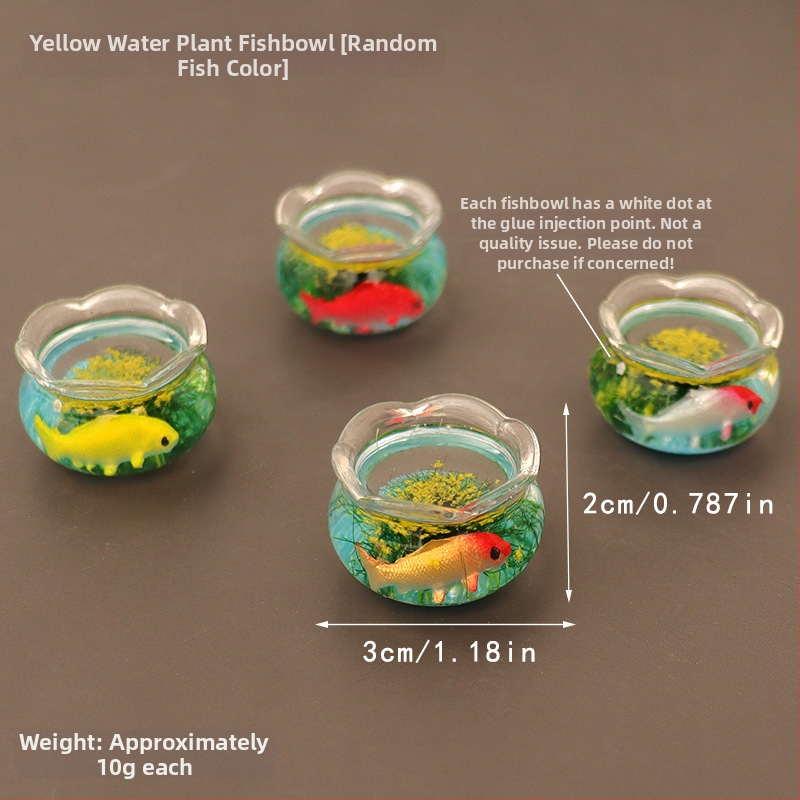 Zaobei стъклен рибен аквариум, ръчна изработка, настолен мини пейзажен декор, сладък стил