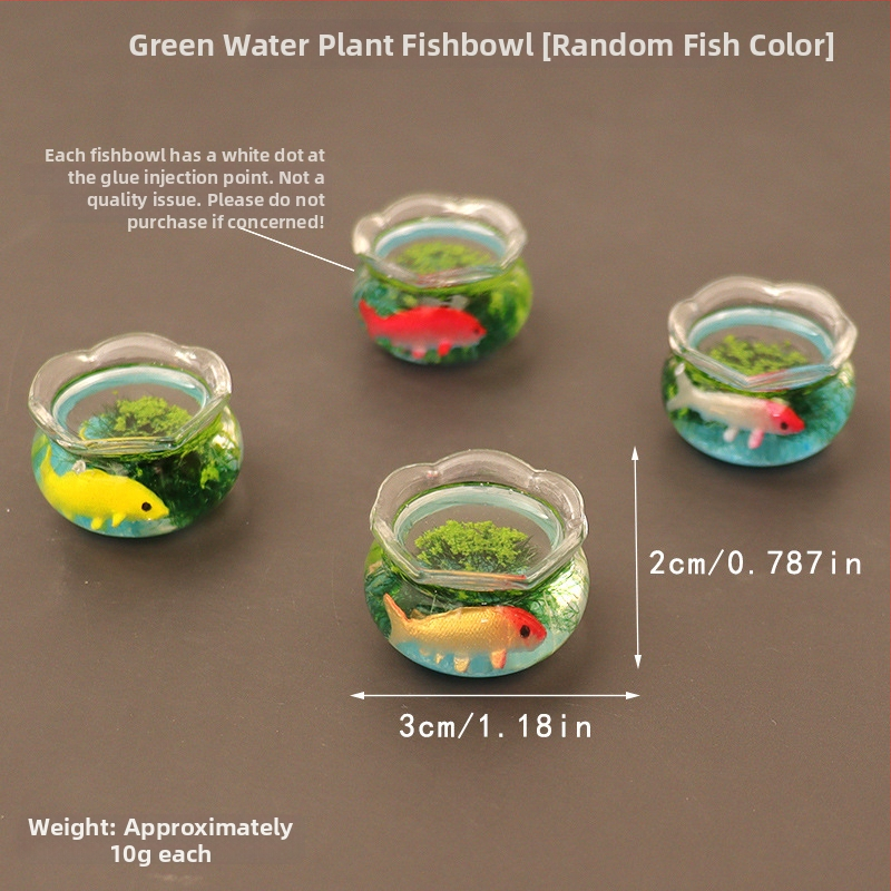 Zaobei стъклен рибен аквариум, ръчна изработка, настолен мини пейзажен декор, сладък стил