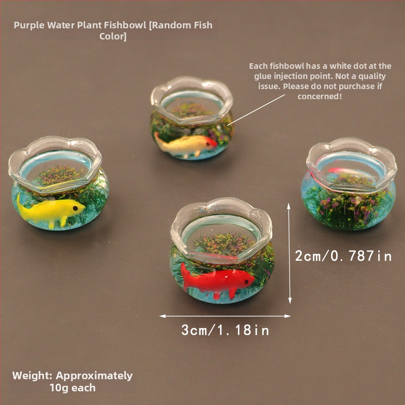 Zaobei стъклен рибен аквариум, ръчна изработка, настолен мини пейзажен декор, сладък стил