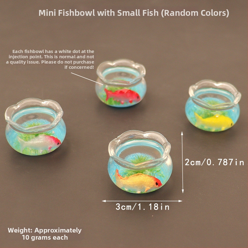 Zaobei стъклен рибен аквариум, ръчна изработка, настолен мини пейзажен декор, сладък стил