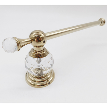 Jednoručni držač ručnika sa zlatnim premazom od cinkovog legura, držač za četkicu i čašu, nosivost 15 kg, lagani luksuzni stil