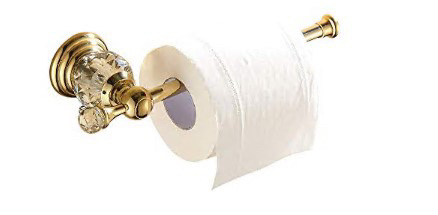 Jednoručni držač ručnika sa zlatnim premazom od cinkovog legura, držač za četkicu i čašu, nosivost 15 kg, lagani luksuzni stil