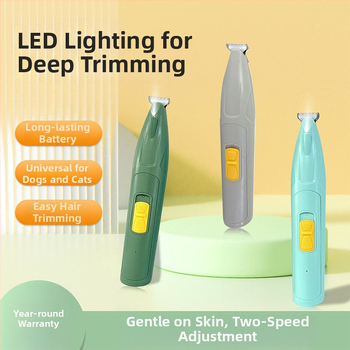 Tuns electric pentru animale de companie – pentru câini și pisici, trimmer pentru păr la labe și șlefuitor de unghii, ABS și oțel inoxidabil