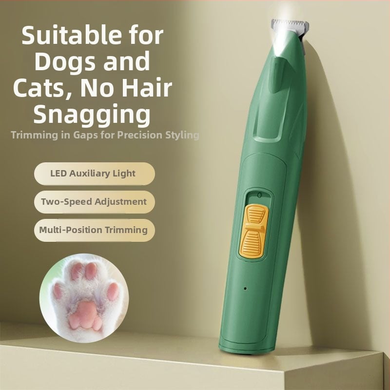 Tuns electric pentru animale de companie – pentru câini și pisici, trimmer pentru păr la labe și șlefuitor de unghii, ABS și oțel inoxidabil