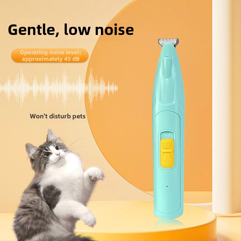 Elektrický holič pre domáce zvieratá – pre psy a mačky, brúsenie chlpov na labkách a brúsenie nechtov, ABS a nerezová oceľ