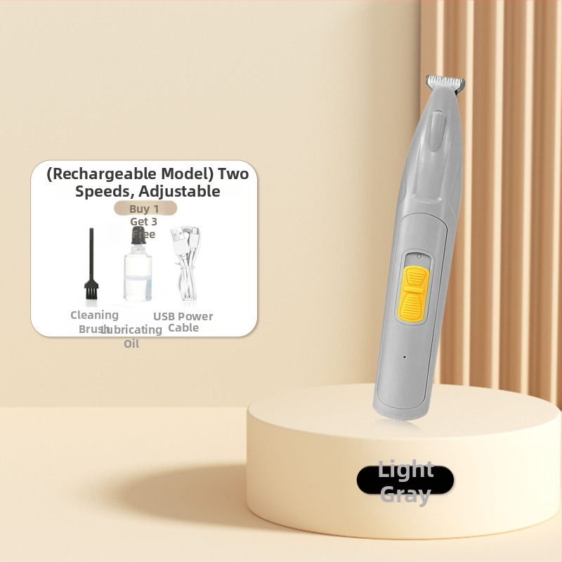 Tuns electric pentru animale de companie – pentru câini și pisici, trimmer pentru păr la labe și șlefuitor de unghii, ABS și oțel inoxidabil