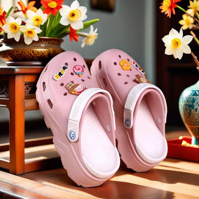 Ženske Crocs-stil papuče, EVA gornji dio i potplat, protuklizne, 6 mm debljina potplata, stražnji remen