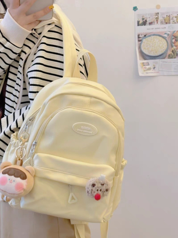 Ruksak u japanskom ins stilu sa sladakim soft-girl dizajnom, unisex, 20–35 L, najlon, kompatibilan s 12-inčnim prijenosnikom