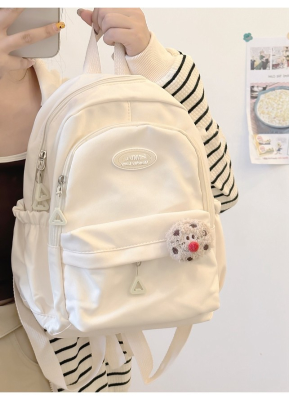 Ruksak u japanskom ins stilu sa sladakim soft-girl dizajnom, unisex, 20–35 L, najlon, kompatibilan s 12-inčnim prijenosnikom