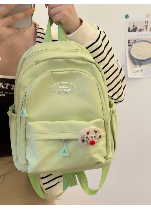 Ruksak u japanskom ins stilu sa sladakim soft-girl dizajnom, unisex, 20–35 L, najlon, kompatibilan s 12-inčnim prijenosnikom
