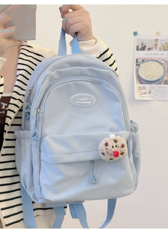 Ruksak u japanskom ins stilu sa sladakim soft-girl dizajnom, unisex, 20–35 L, najlon, kompatibilan s 12-inčnim prijenosnikom