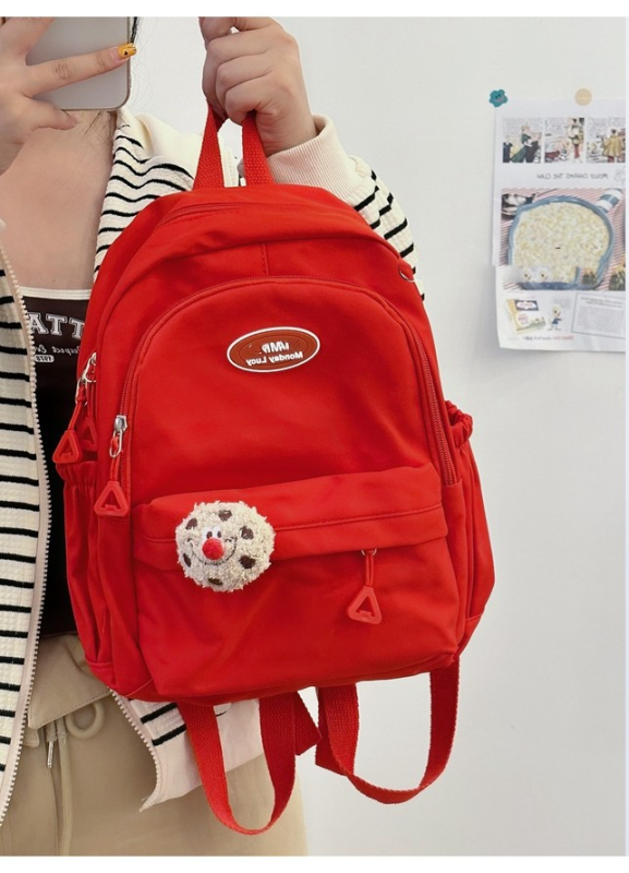Ruksak u japanskom ins stilu sa sladakim soft-girl dizajnom, unisex, 20–35 L, najlon, kompatibilan s 12-inčnim prijenosnikom