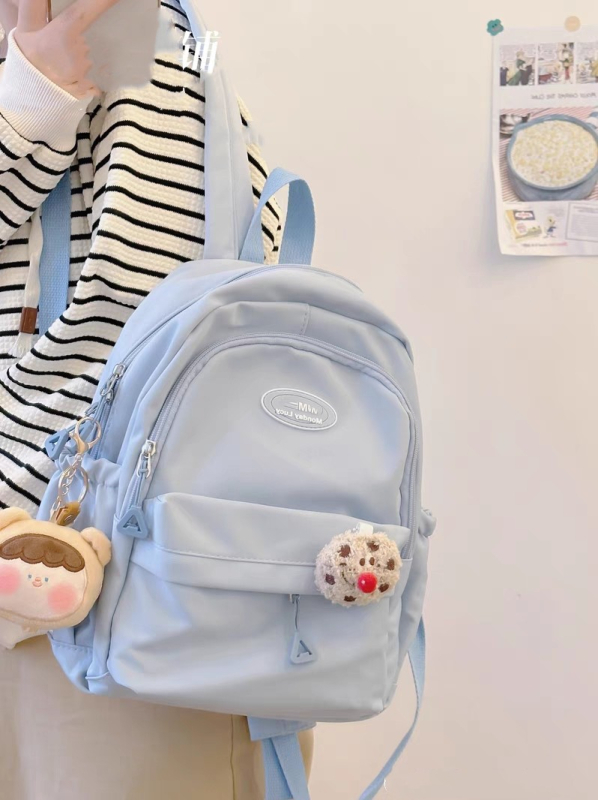 Ruksak u japanskom ins stilu sa sladakim soft-girl dizajnom, unisex, 20–35 L, najlon, kompatibilan s 12-inčnim prijenosnikom