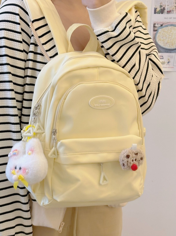 Ruksak u japanskom ins stilu sa sladakim soft-girl dizajnom, unisex, 20–35 L, najlon, kompatibilan s 12-inčnim prijenosnikom
