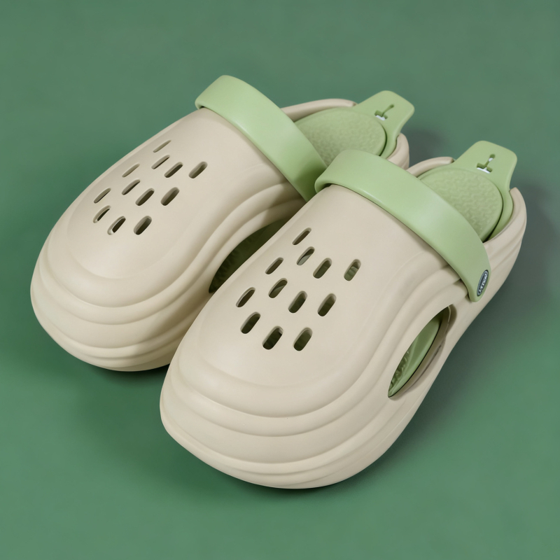 Unisex EVA sandale u Crocs stilu, prozračnost, protukliznost, debeli đon 3 cm+ i petu 4,5 cm, injekcijsko oblikovanje, ljeto 2025