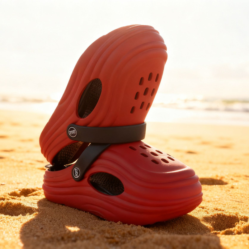Unisex EVA sandale u Crocs stilu, prozračnost, protukliznost, debeli đon 3 cm+ i petu 4,5 cm, injekcijsko oblikovanje, ljeto 2025