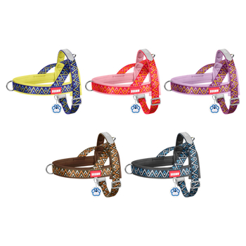 Кучешка гръдна шлейка с бързо обличане и антипробивна лента, найлоновоподобен материал, Duo Mao Mao FB-583